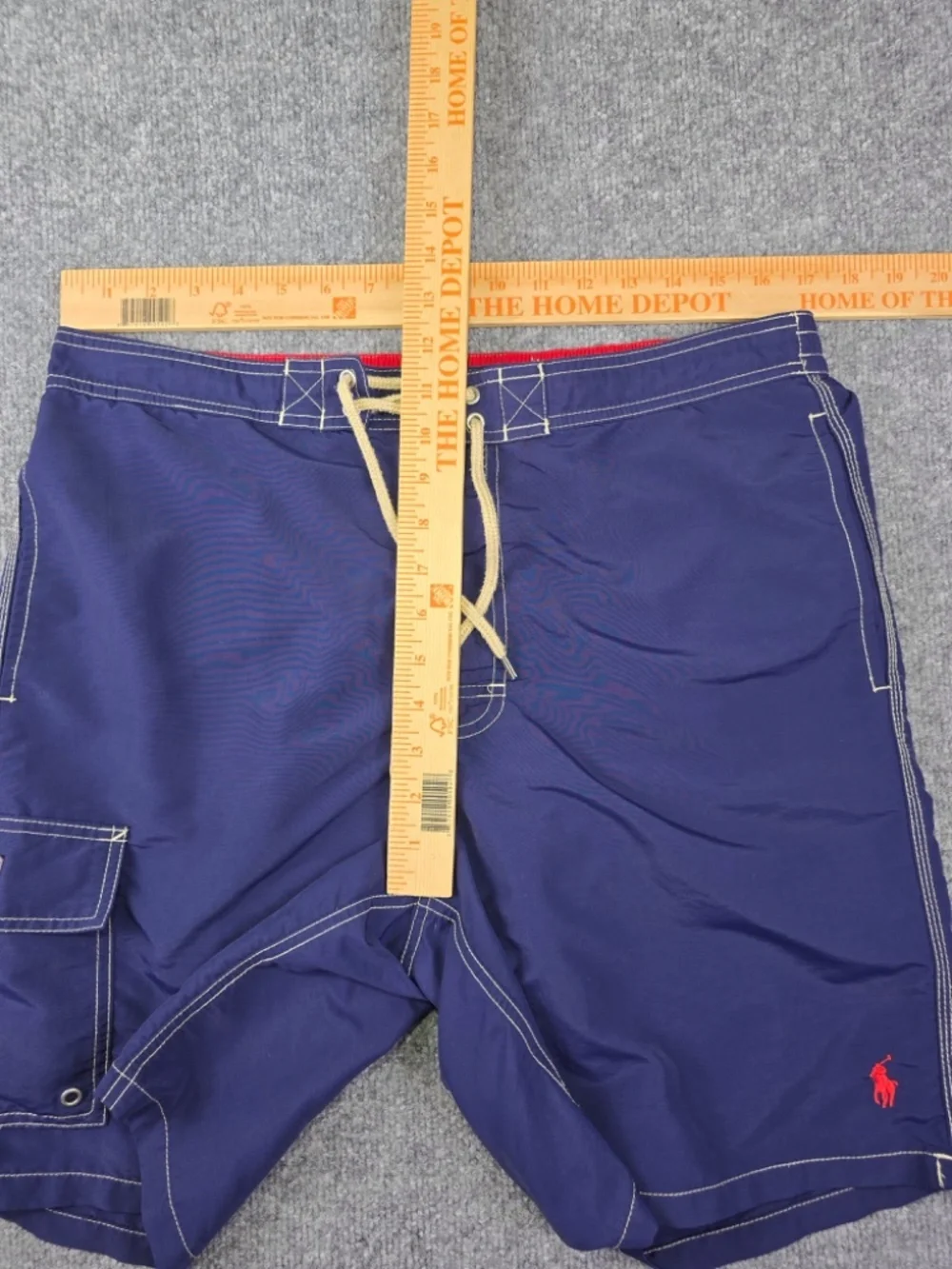 Polo Ralph Lauren Kailua Swim Trunks Cargo Shorts Blue Mens L 8